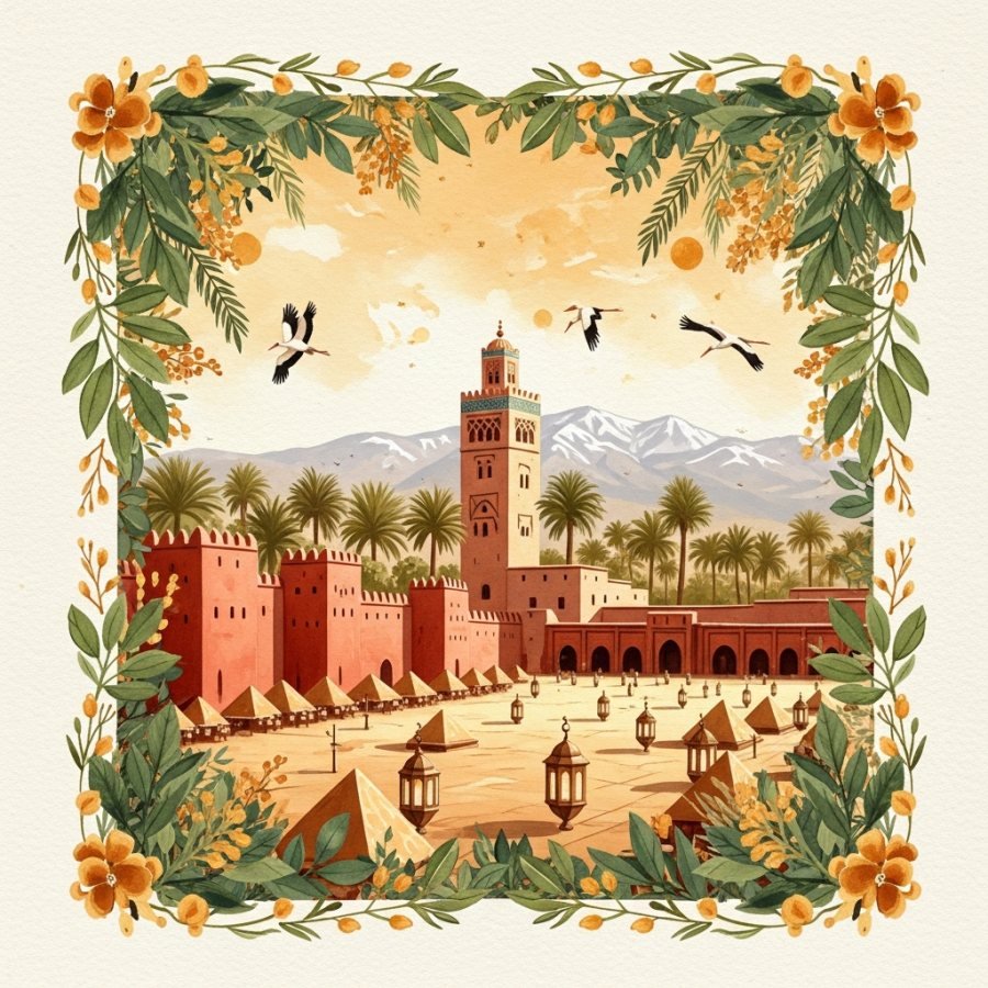 Illustration de la région Marrakech-Safi
